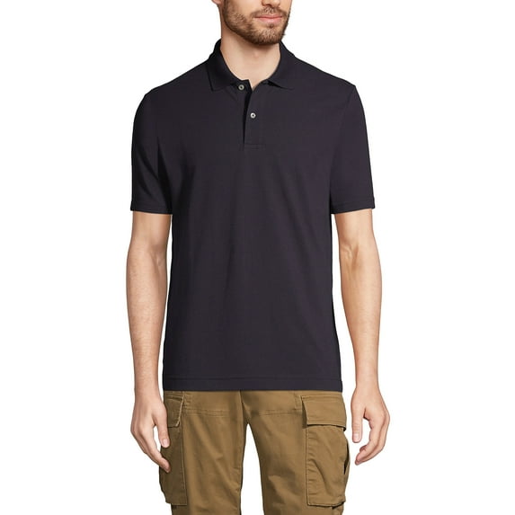 Lands' End Essentials Men's Short Sleeve Mesh Polo – Stretch Fabric, Fade Resistant, Traditional Fit