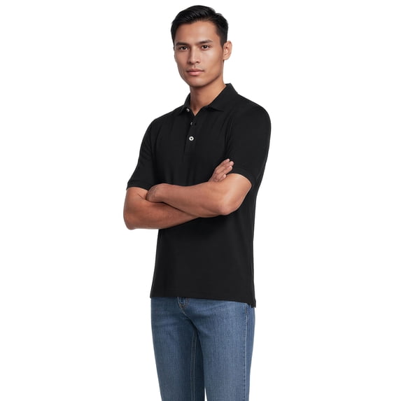 Lands' End Men's Short Sleeve American-grown Supima Cotton Polo Shirt