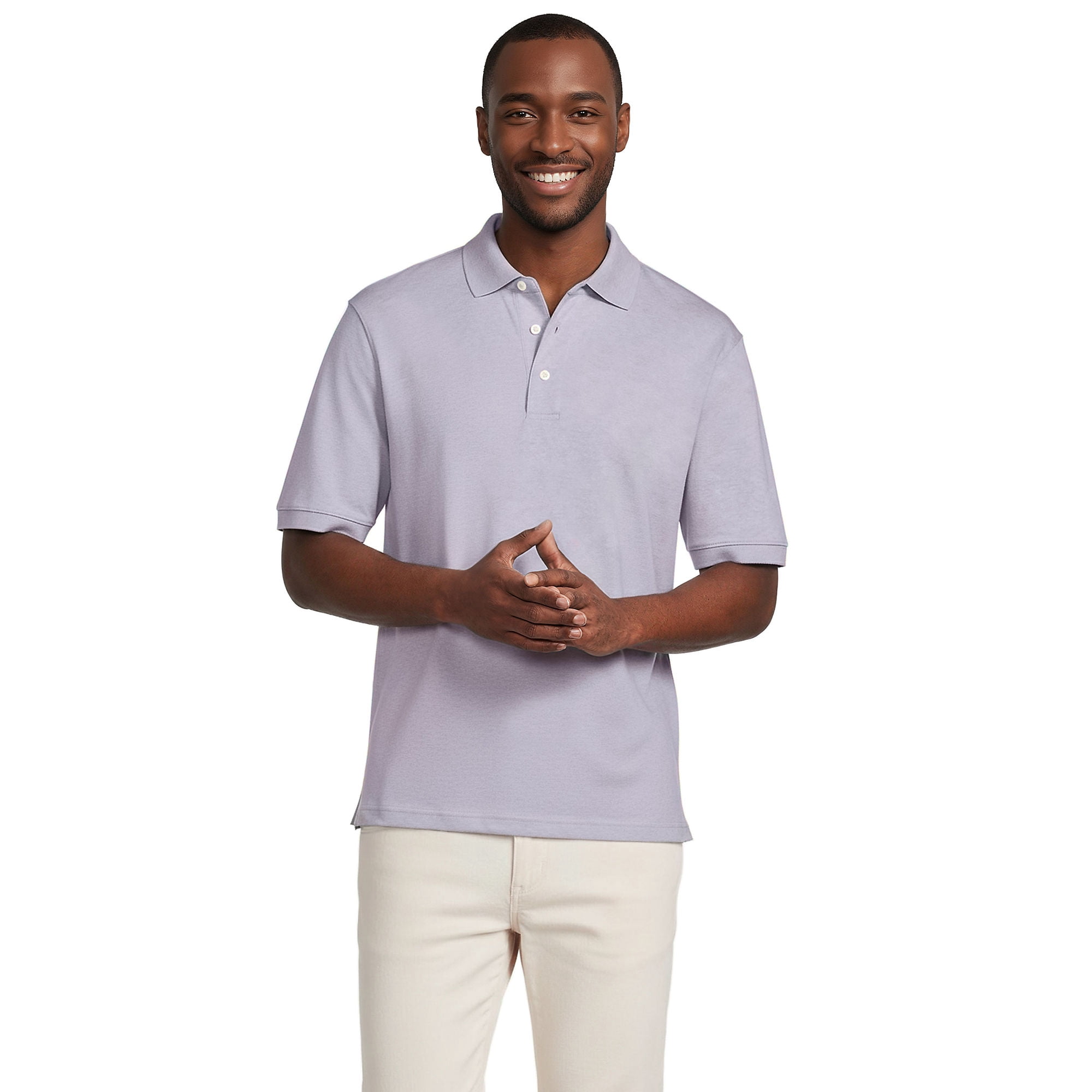 lands end men's short sleeve dress shirts School Uniform Men's Supima Short Sleeve Button Front Shirt