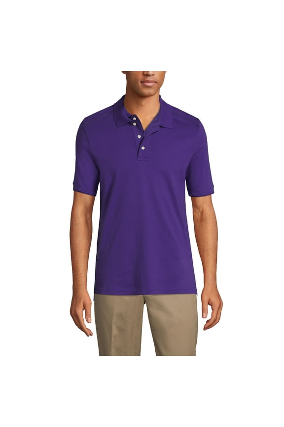 Essentials Men's Long Sleeve All Day Comfort Polo Shirt - 100% Cotton Won't Shrink Pill Fade
