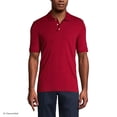 thumbnail image 1 of Lands' End Essentials Men's Long Sleeve All Day Comfort Polo Shirt - 100% Cotton Won't Shrink Pill Fade, 1 of 3