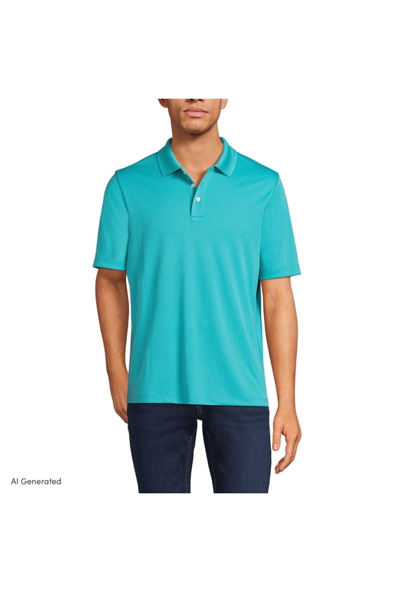 Essentials Men's Active Polo Shirt – Short Sleeve, Lightweight & Breathable Performance Fabric – Regular Fit