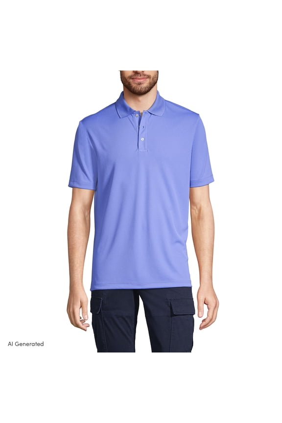 Essentials Men's Active Polo Shirt – Short Sleeve, Lightweight & Breathable Performance Fabric – Regular Fit