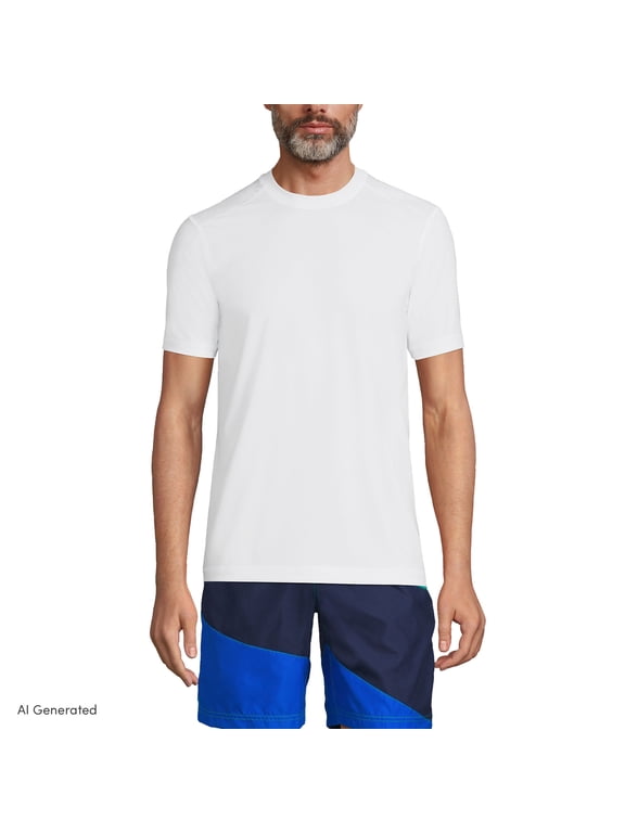 Men's SunShade UPF 50 Short Sleeve Swim Tee Rash Guard