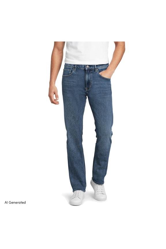Men's Stretch Comfort Waist Easy Classic Fit Jean