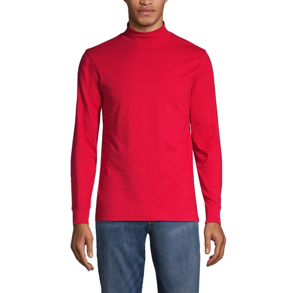 Lands' End Men's Super-T Mock Turtleneck