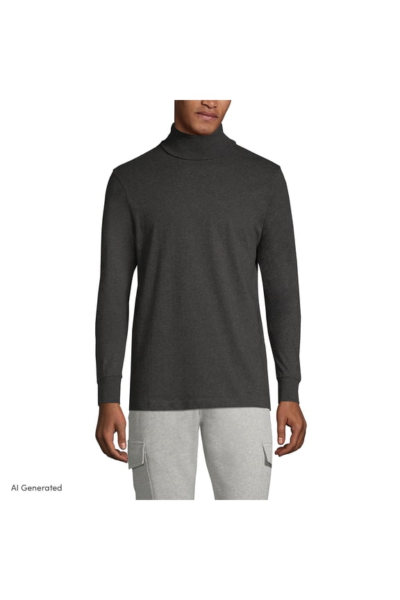 Men's Super-T Cotton-Blend Turtleneck Shirt