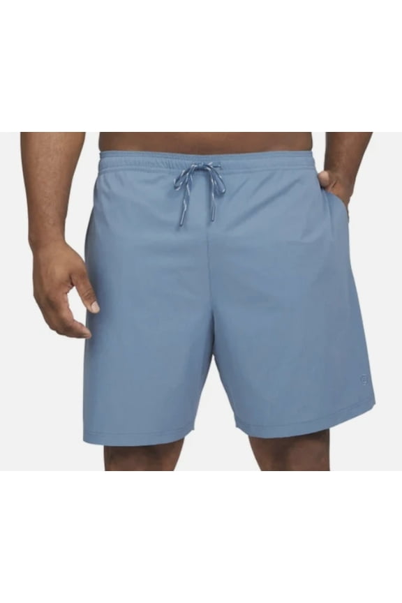 Lands End Mens Swim Shorts UPF 50 Quick Dry Built-In Liner - Color Light Blue - Size S