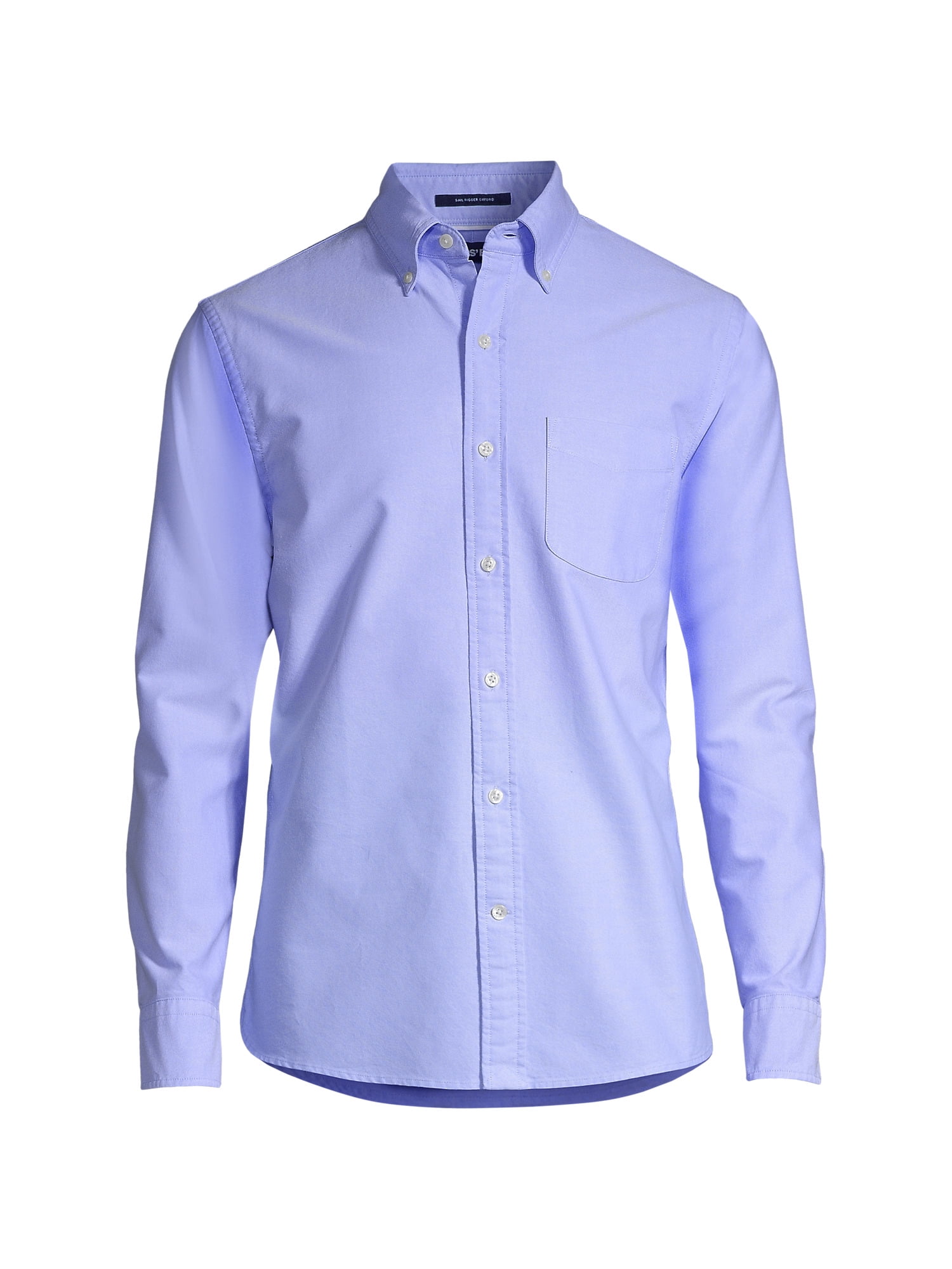 Lands' End Men's Tailored Fit Long Sleeve Sail Rigger Oxford Shirt