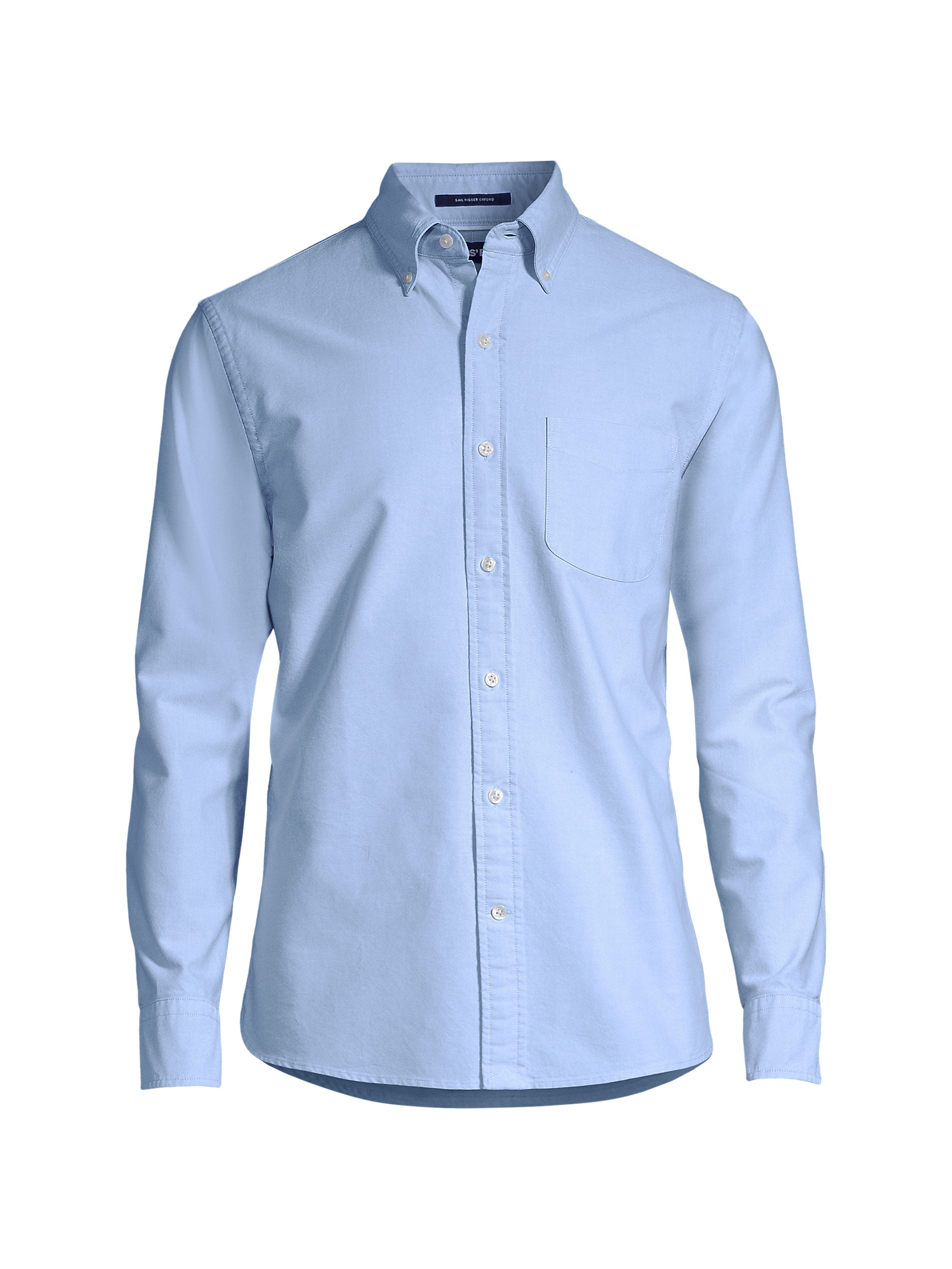 Lands' End Men's Tailored Fit Long Sleeve Sail Rigger Oxford Shirt