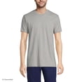 thumbnail image 1 of Lands' End Essentials Men's Crew Neck T-Shirt 3 Pack - Premium Cotton Tee, Casual Regular Fit, 1 of 6