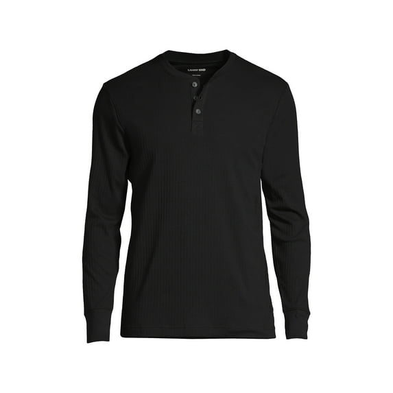 Lands' End Men's Tall Knit Rib Pajama Henley