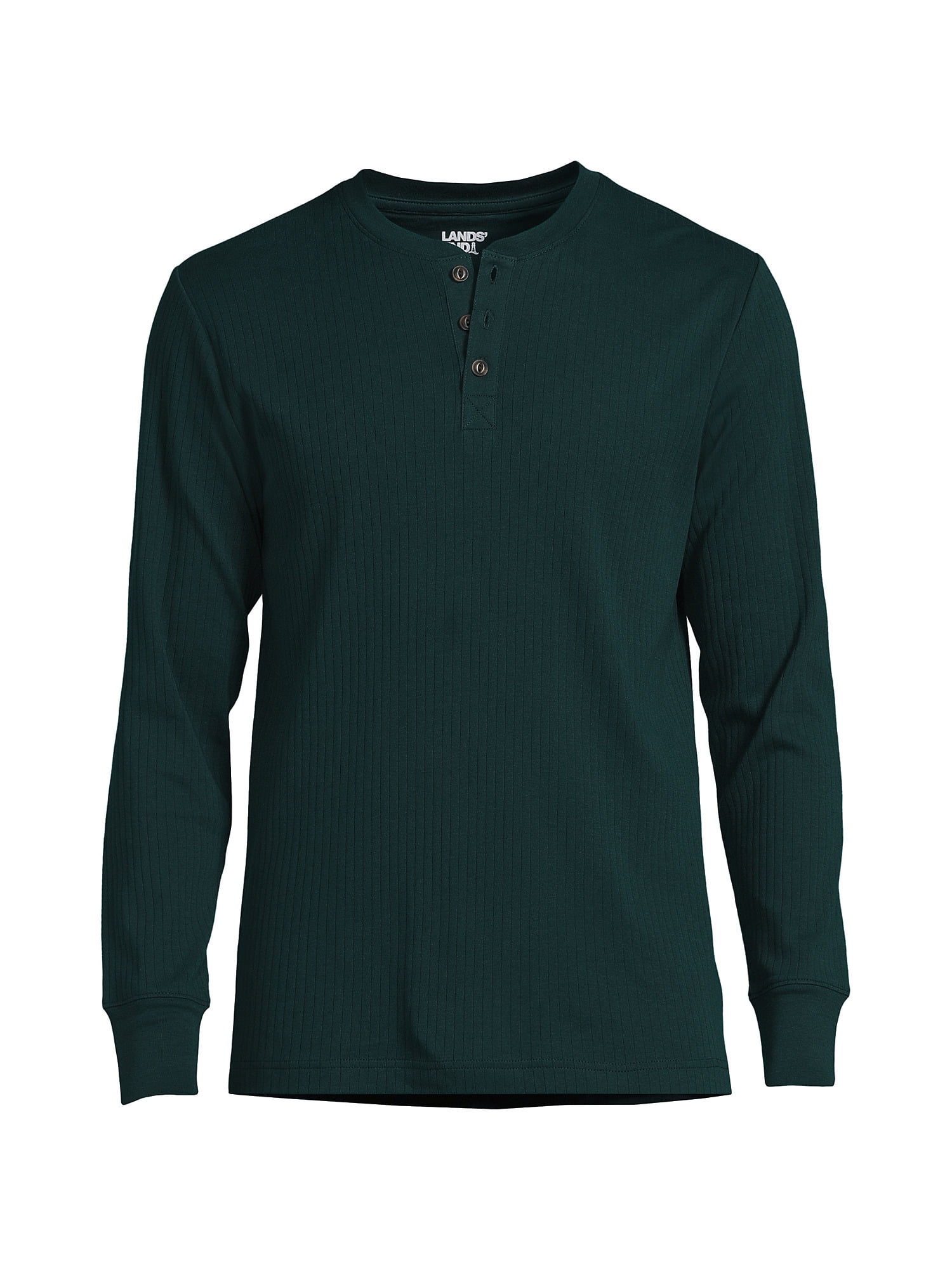 Lands' End Men's Tall Knit Rib Pajama Henley