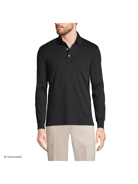 Men's Long Sleeve Supima Polo