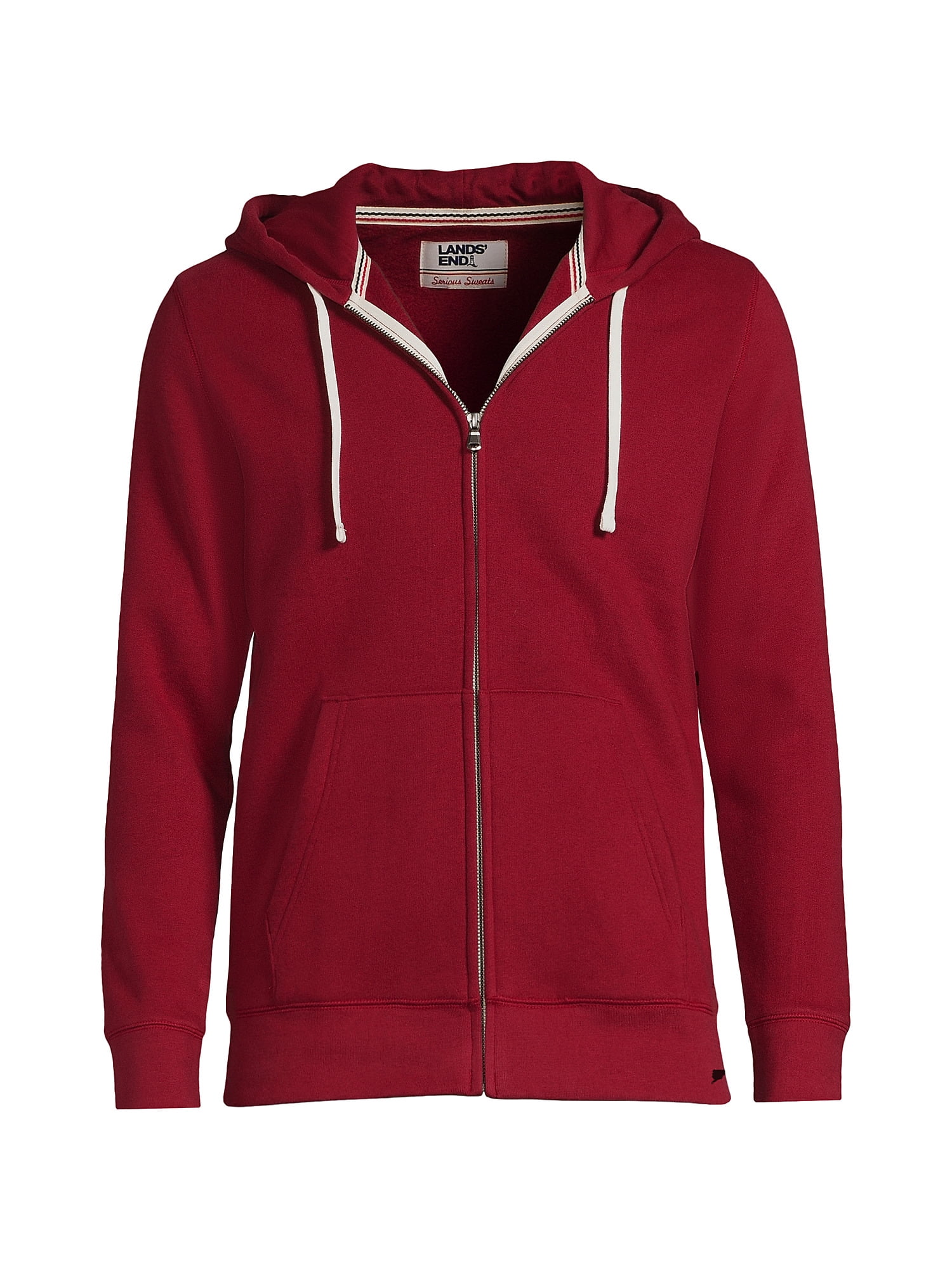 Lands' End Men's Tall Serious Sweats Full Zip Hoodie