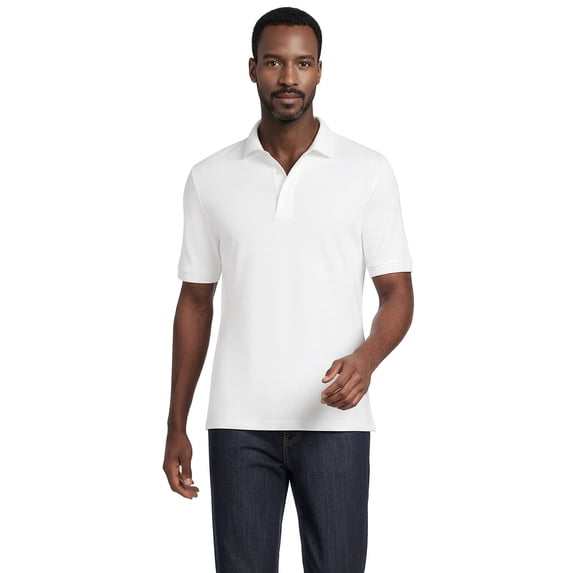 Lands' End Men's Short Sleeve American-grown Supima Cotton Polo Shirt