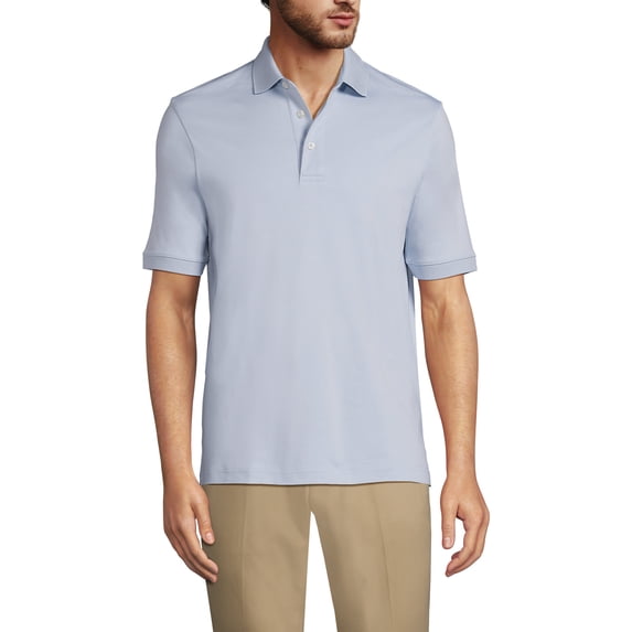 Lands' End Men's Tall Short Sleeve Super Soft Supima Polo Shirt