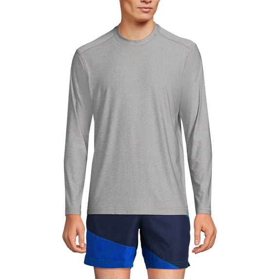 Lands' End Men's Tall SunShade UPF 50 Long Sleeve Swim Tee Rash Guard