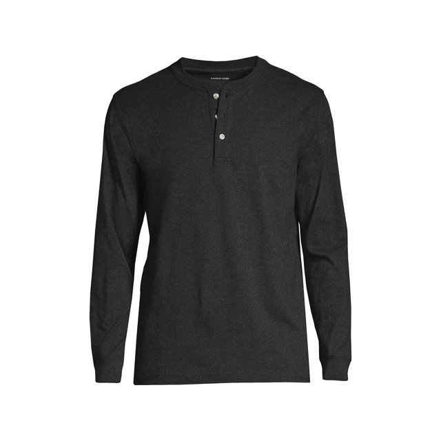 Lands' End Men's Tall SuperT Long Sleeve Henley Shirt
