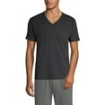 thumbnail image 1 of Lands' End Essentials Men's V-Neck T-Shirt 3 Pack - Premium Cotton Tee, Casual Regular Fit, 1 of 6