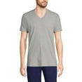 thumbnail image 1 of Lands' End Essentials Men's V-Neck T-Shirt 3 Pack - Premium Cotton Tee, Casual Regular Fit, 1 of 6