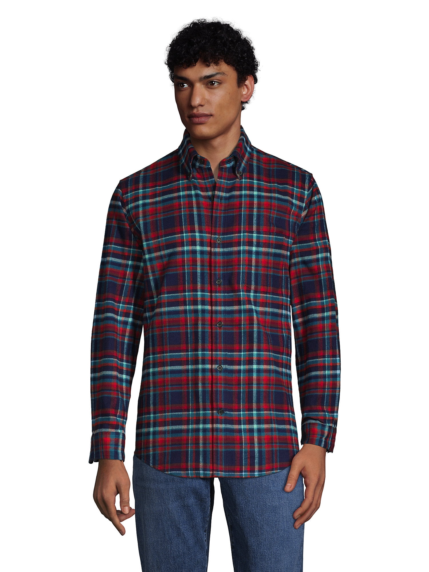 Lands' End Men's Traditional Fit Flagship Flannel Shirt