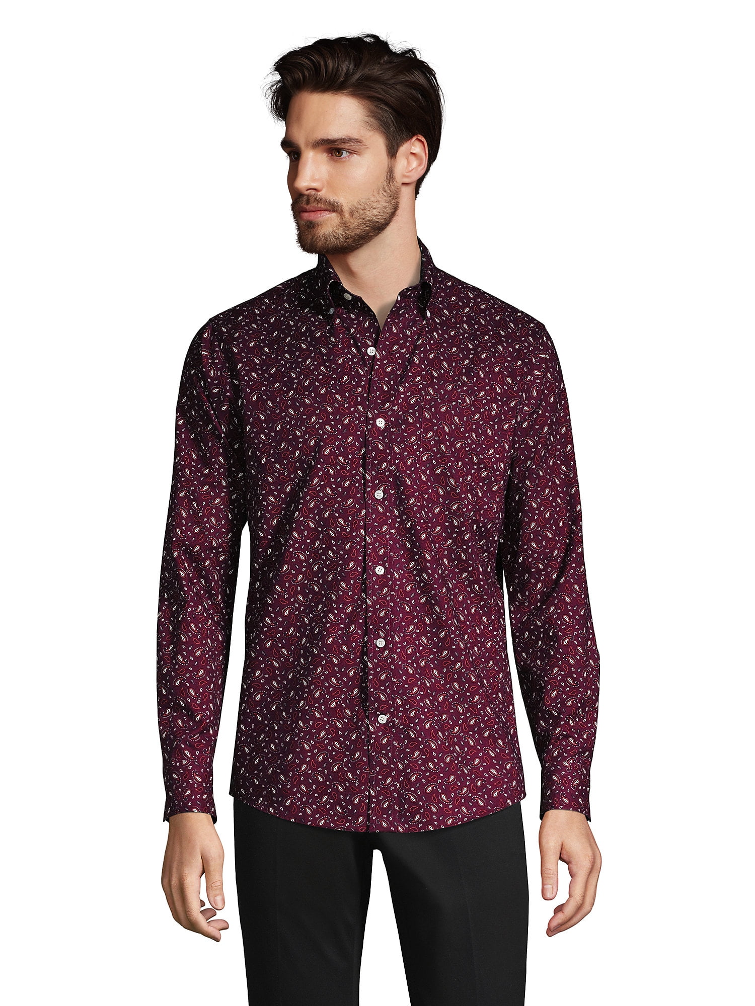 Lands' End Men's Traditional Fit No Iron Twill Shirt