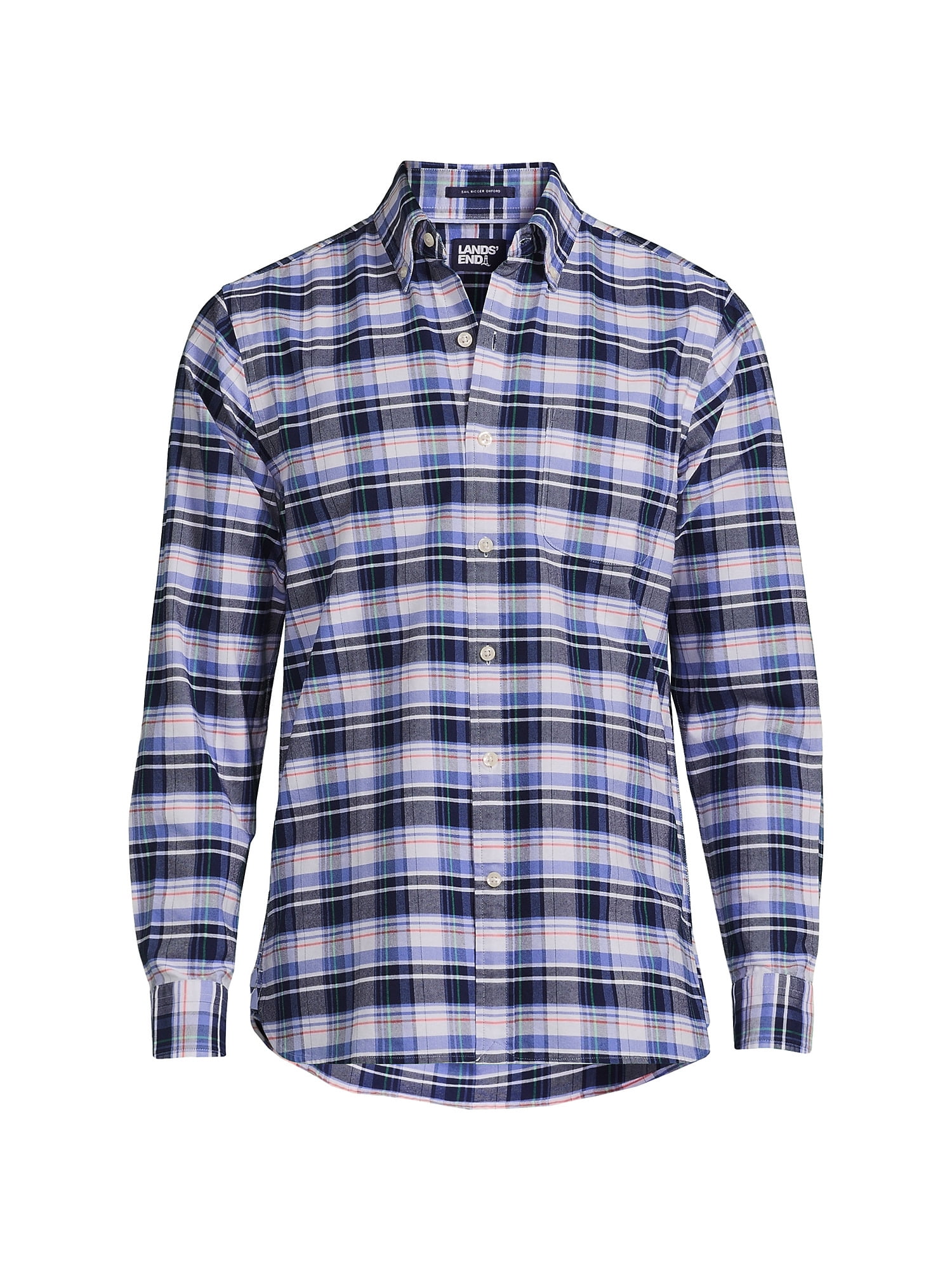 Lands' End Men's Traditional Fit Sail Rigger Oxford Shirt