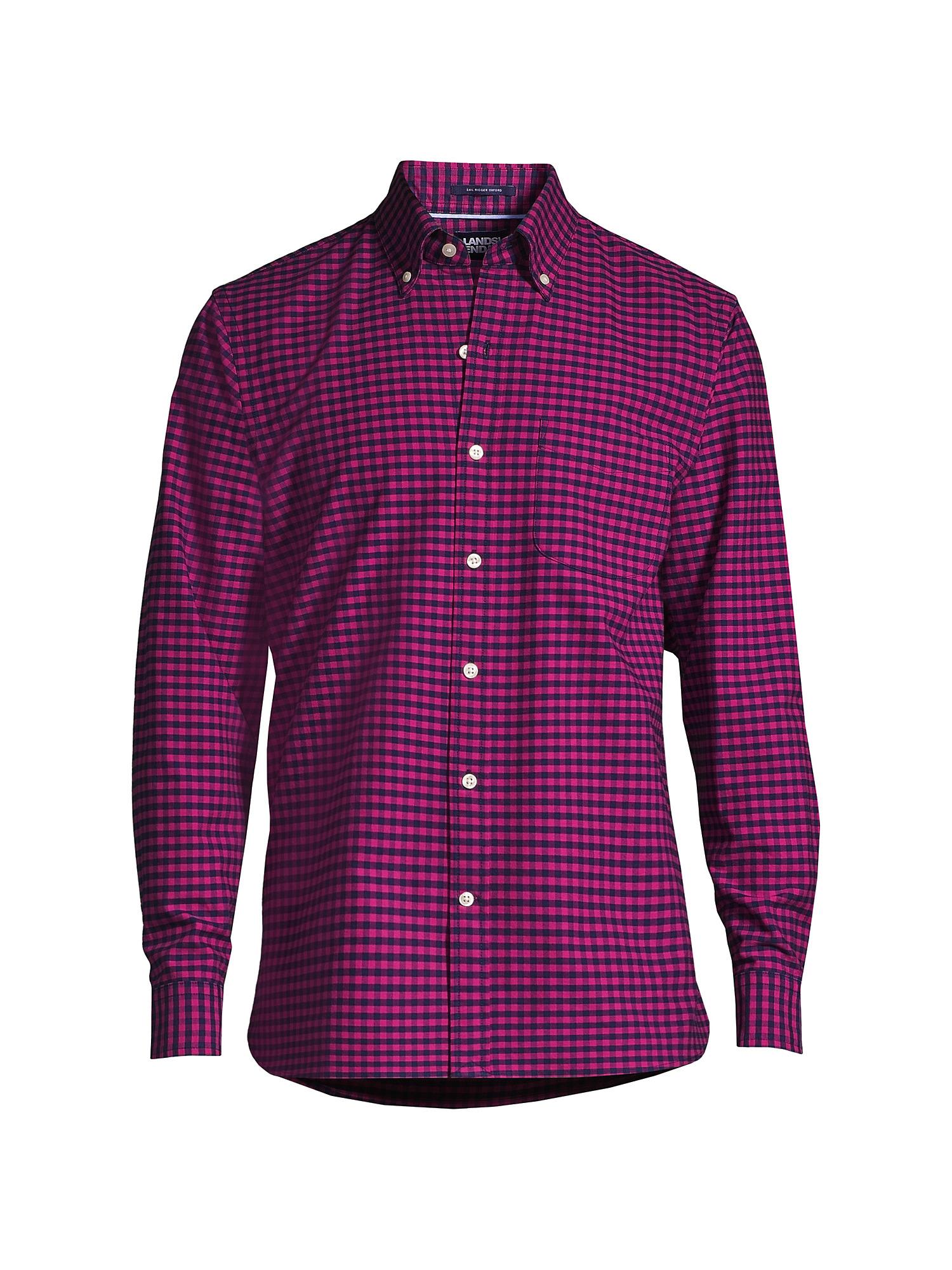 Lands' End Men's Traditional Fit Sail Rigger Oxford Shirt
