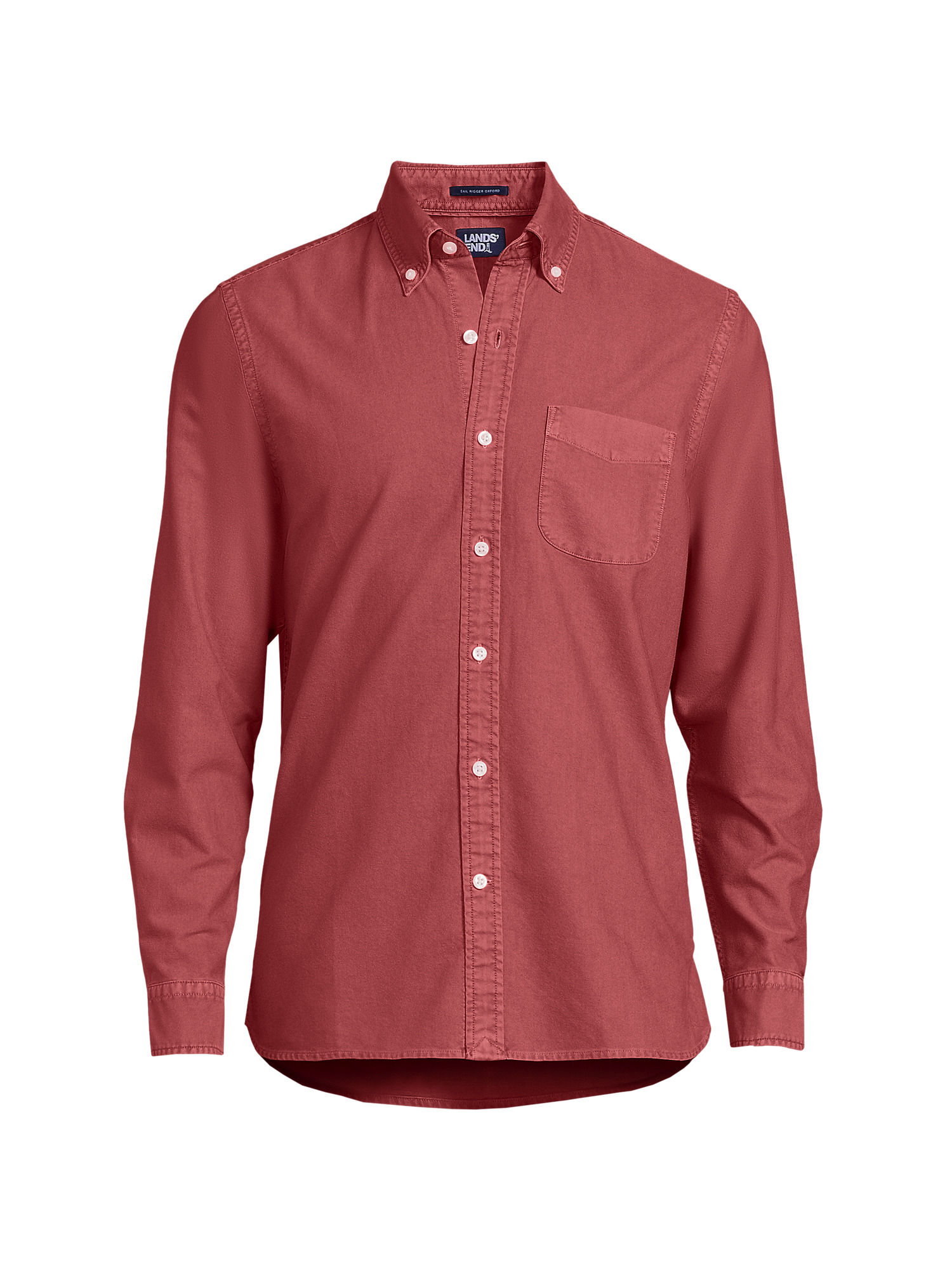Lands' End Men's Traditional Fit Sail Rigger Oxford Shirt