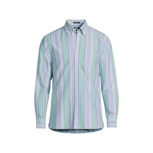 Lands' End Men's Traditional Fit Sail Rigger Oxford Shirt