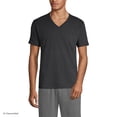 thumbnail image 1 of Lands' End Essentials Men's V-Neck T-Shirt 3 Pack - Premium Cotton Tee, Casual Regular Fit, 1 of 6