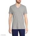 thumbnail image 1 of Lands' End Essentials Men's V-Neck T-Shirt 3 Pack - Premium Cotton Tee, Casual Regular Fit, 1 of 6