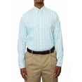 thumbnail image 1 of Lands' End Mens Regular-Fit Green Plaid Dress Shirt, 1 of 3