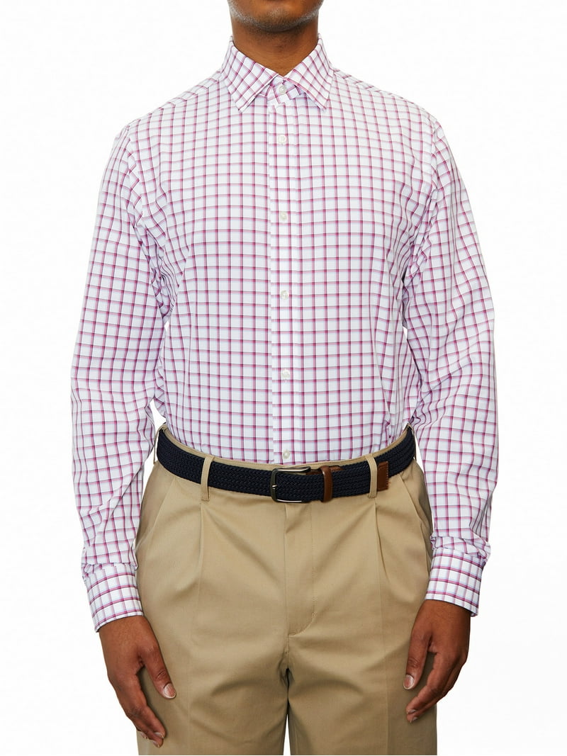Lands' End Men's Regular-Fit Multi Color Check Dress Shirt Non Iron Moisture Wicking - Walmart.com Lands' End Men's Regular-Fit Multi Color Check Dress Shirt Non Iron Moisture Wicking - Walmart.com