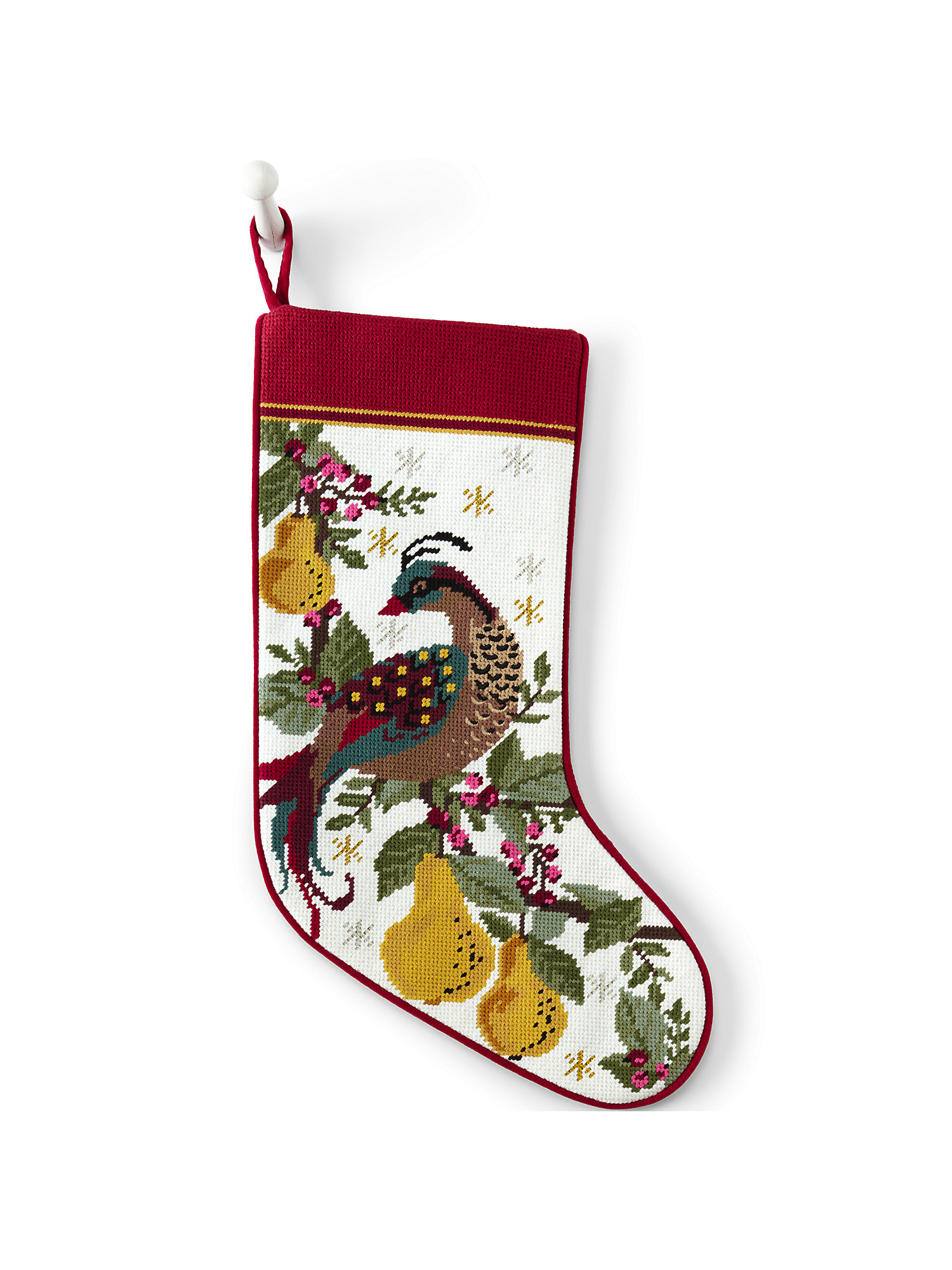 Lands' End Needlepoint Personalized Christmas Stocking