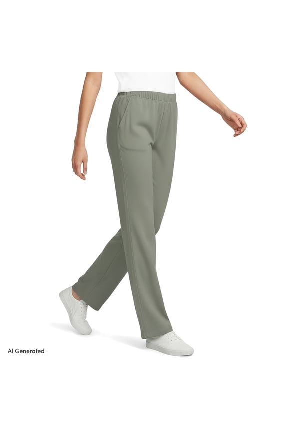 Petite Sport Knit High Rise Pants