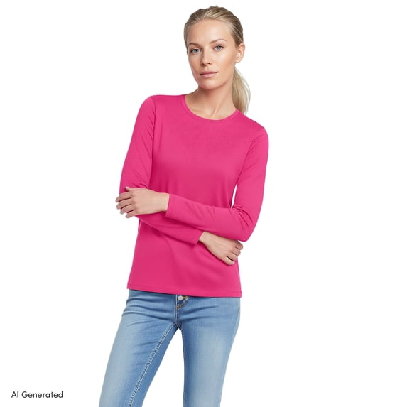 Lands' End Women's Supima Long Sleeve Crew Tee