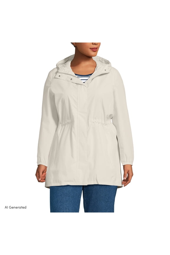 Plus Size Squall Packable Waterproof Raincoat
