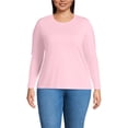 thumbnail image 1 of Lands' End Plus Size Supima Cotton Long Sleeve Crewneck T-Shirt, 1 of 3
