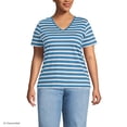 thumbnail image 1 of Lands' End Plus Size Supima Cotton V-Neck T-Shirt, 1 of 3