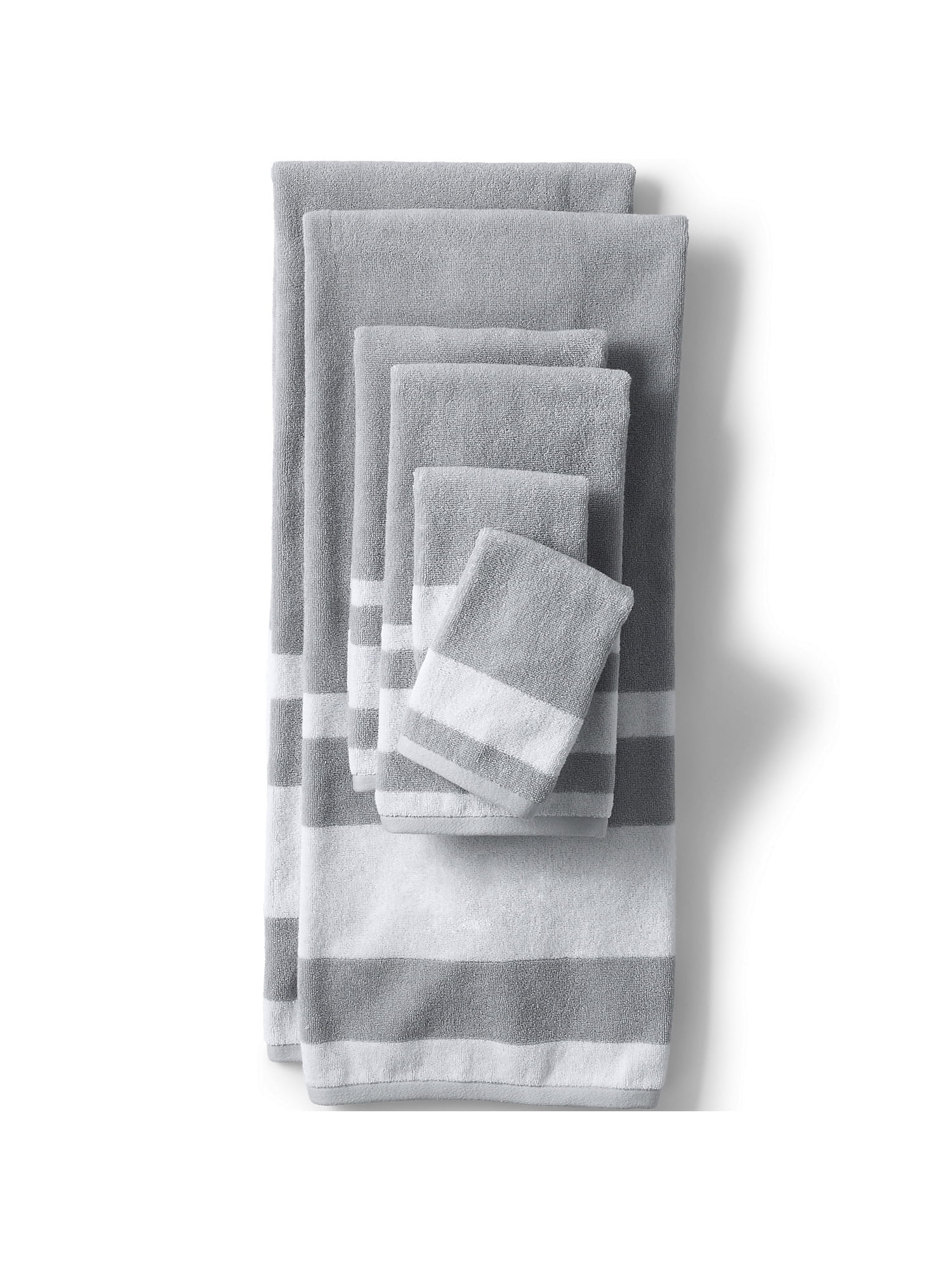 Lands' End Premium Supima Cotton Stripe Hand Towel