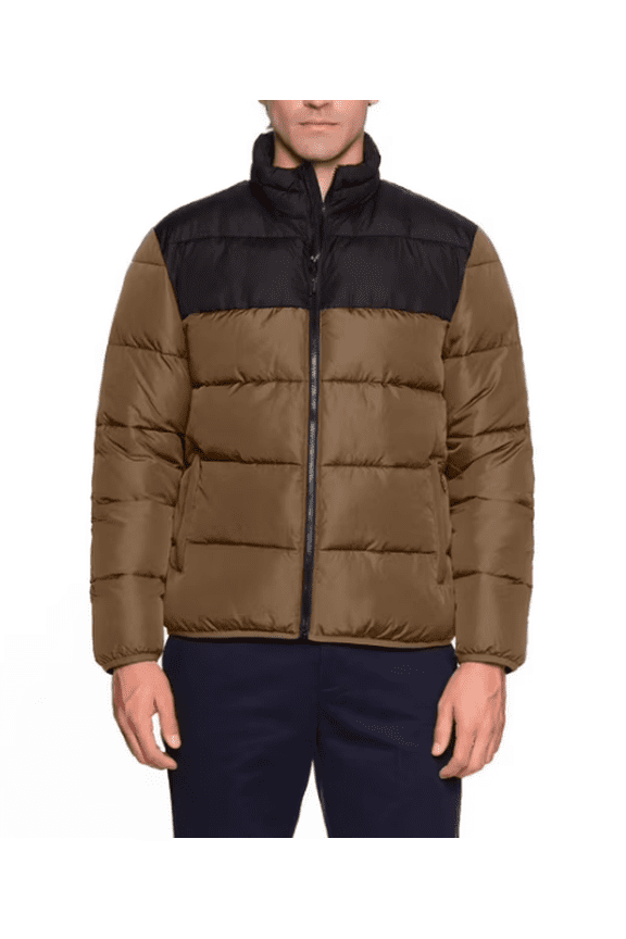 Puffer Brown Jacket Men's Large