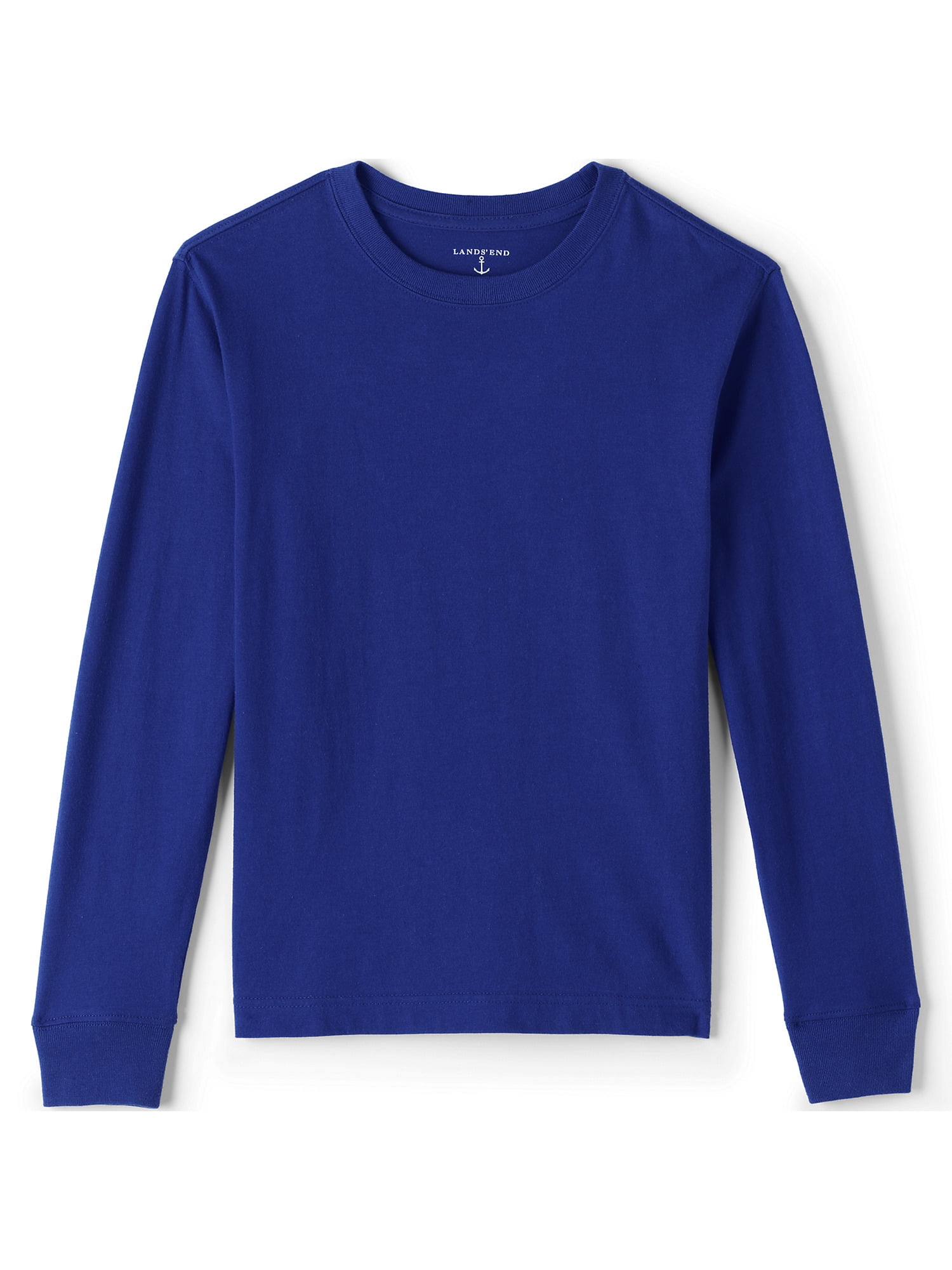 Lands' End School Uniform Boys Long Sleeve Essential T-shirt - Walmart.com