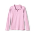 thumbnail image 1 of Lands' End School Uniform Girls Long Sleeve Feminine Fit Interlock Polo Shirt, 1 of 3