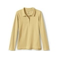 thumbnail image 1 of Lands' End School Uniform Girls Long Sleeve Feminine Fit Interlock Polo Shirt, 1 of 3