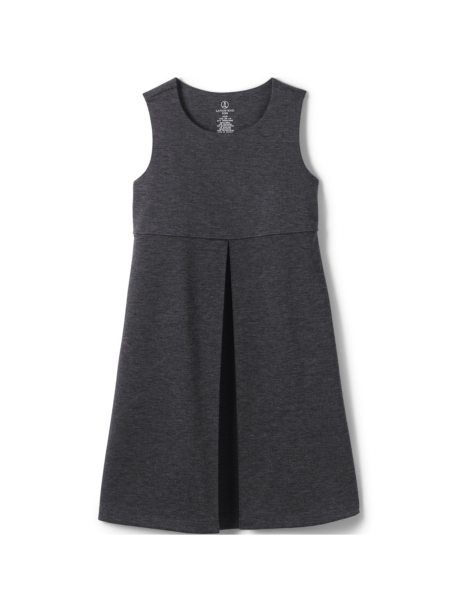 Lands' End School Uniform Girls Ponte Pleat Jumper Top of Knee