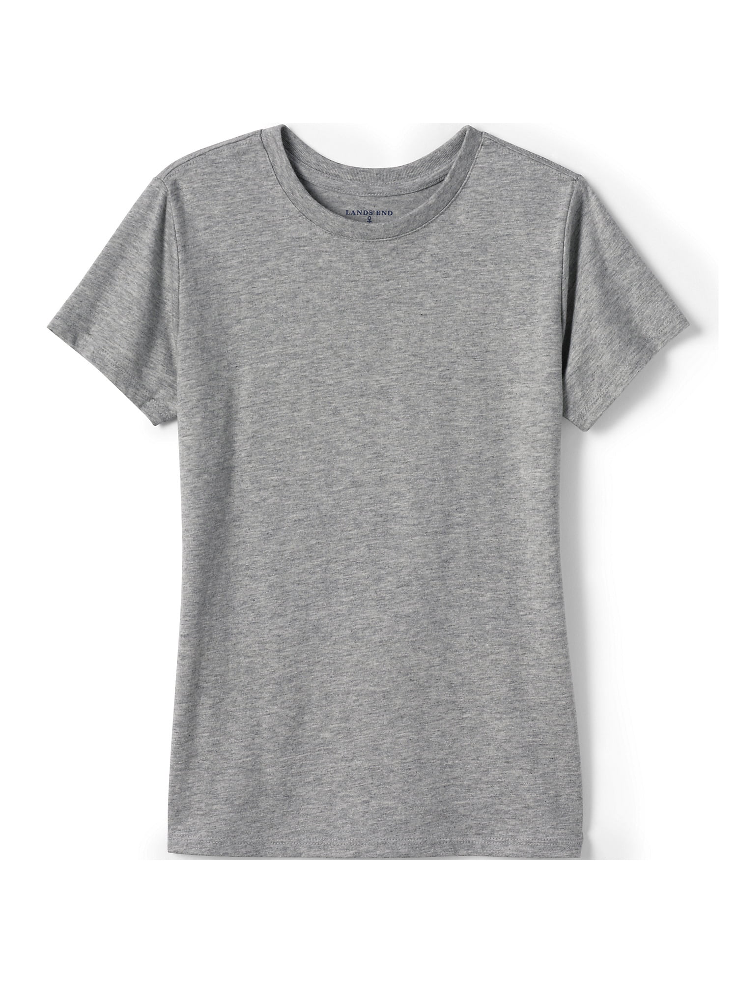 Lands' End School Uniform Girls Short Sleeve Essential Tee