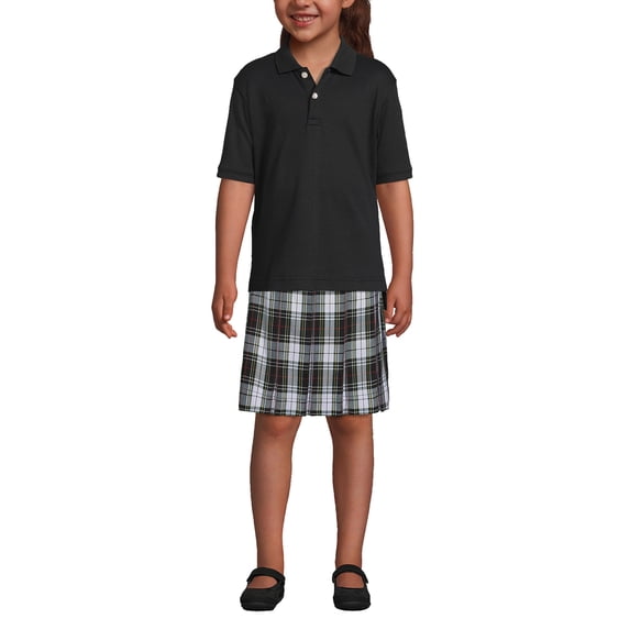 Lands' End Kids School Uniform Polo – 100% Cotton Comfort That Lasts All Year, Easy-Care, Short Sleeve