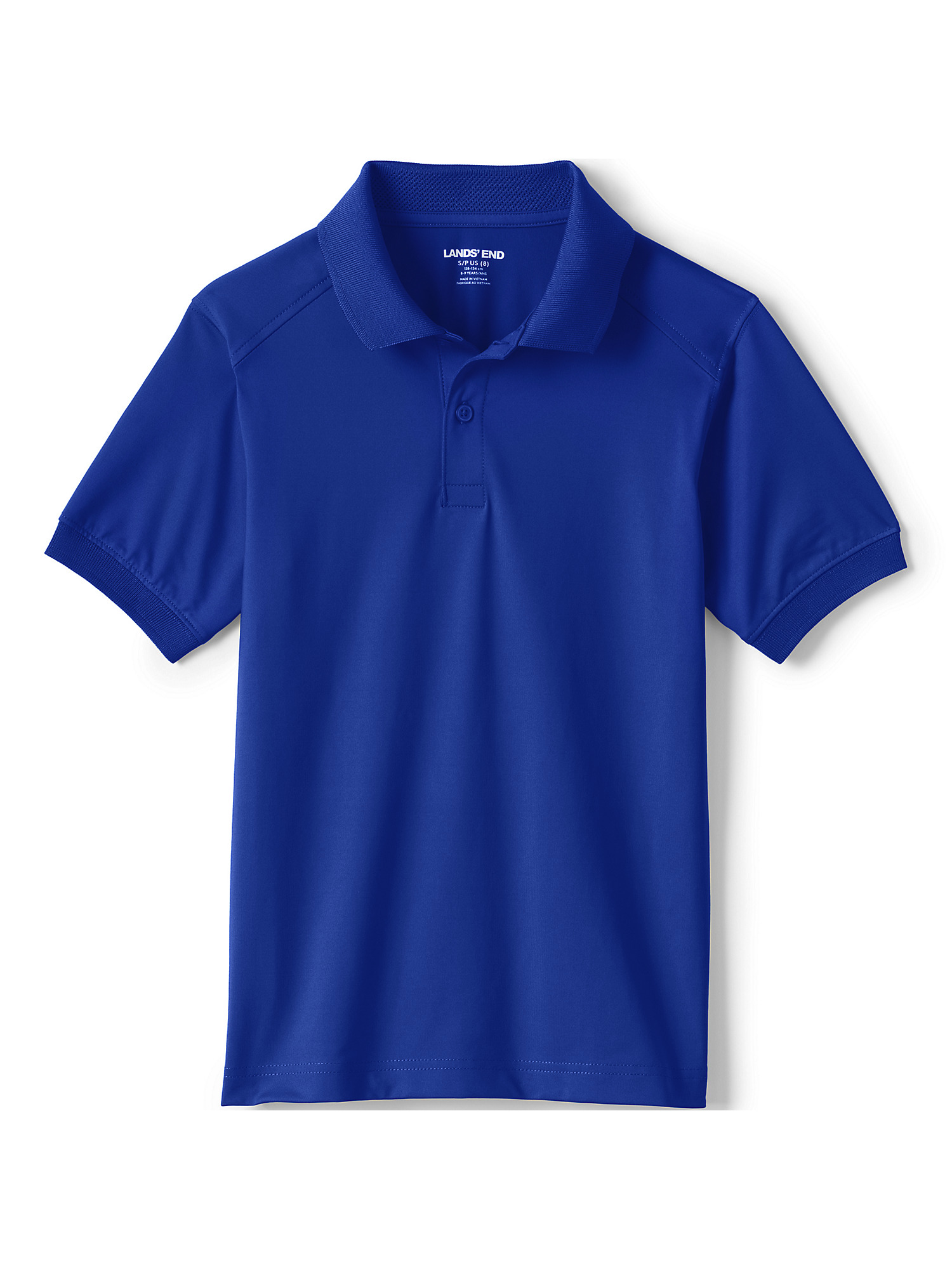 Lands' End School Uniform Kids Short Sleeve Rapid Dry Polo Shirt